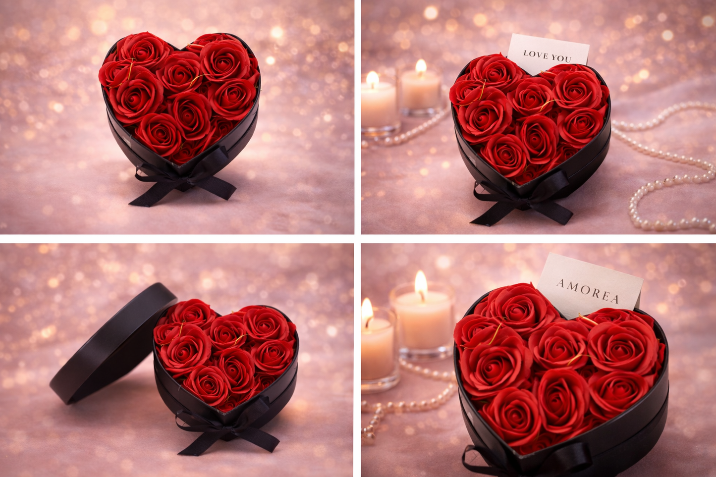 Heart Box di Rose Rosse